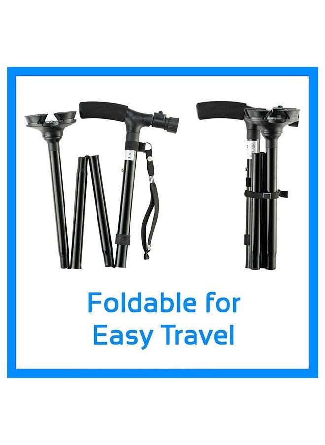 Generic - Magic Cane Adjustable Folding Extendable Walking Stick With Led Lights - Image 1