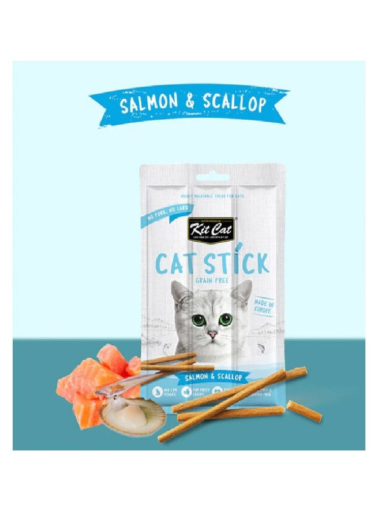 Kit Cat Grain Free Cat Stick Salmon And Scallop 15g - Image 2