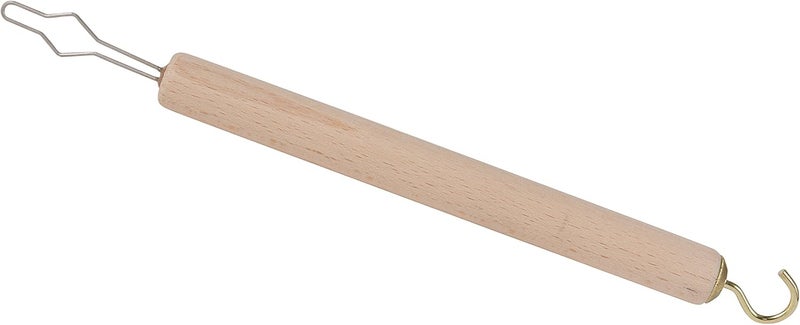 DMI Dressing Stick Button Hook and Zipper Pull Durable Wood Handle Dressing Aid for Limited Mobility - Image 2