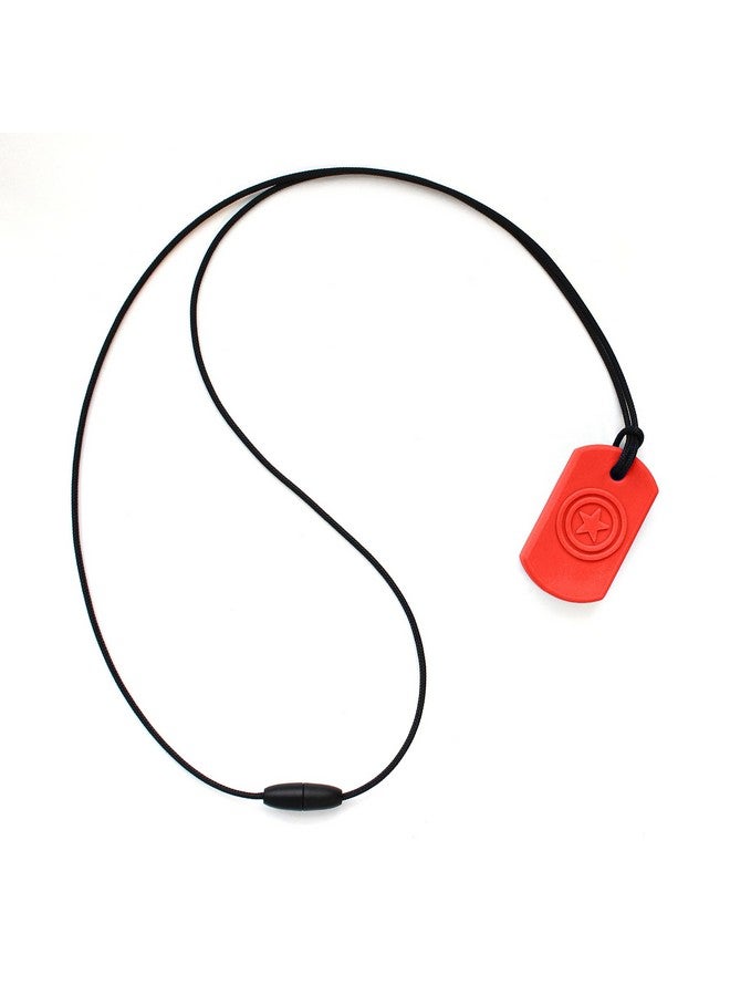 ARK Therapeutic ARK's Super Star Sensory Chew Necklace, Made in The USA (Soft for Mild Chewing, Red)  - Image 2