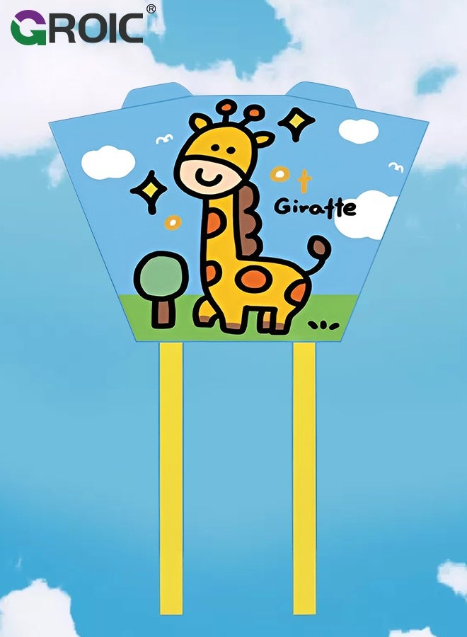 GROIC Easy to Fly Kites for Kids – Cartoon Giraffe Shape Pocket Flying Kites for Grass, Stable Structure Design, Mini Beach Kites for Beginners, Outdoor Games - Image 5