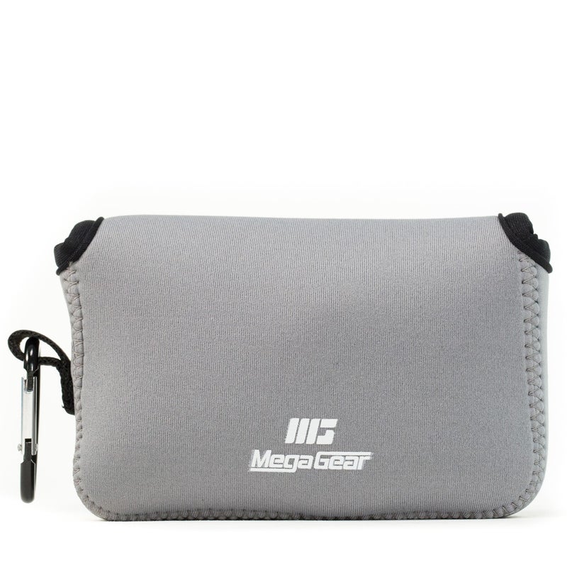 MegaGear Fujifilm X100F X100T X100S Ultra Light Neoprene Camera Case with Carabiner Gray MG1095 - Image 2