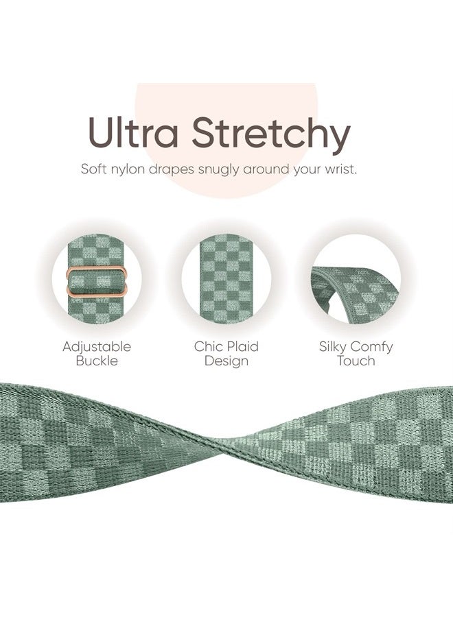 CCnutri Stretchy Nylon Solo Loop Compatible with Apple Watch Band 38mm 40mm 41mm 42mm 44mm 45mm 49mm, Adjustable Braided Sport Elastic Wristbands Women Men Straps for iWatch Series Ultra/8/7/6/5/4/3/2/1/SE - Image 2