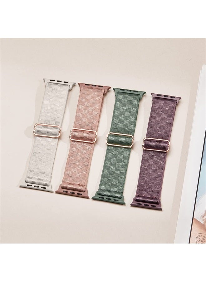 CCnutri Stretchy Nylon Solo Loop Compatible with Apple Watch Band 38mm 40mm 41mm 42mm 44mm 45mm 49mm, Adjustable Braided Sport Elastic Wristbands Women Men Straps for iWatch Series Ultra/8/7/6/5/4/3/2/1/SE - Image 4