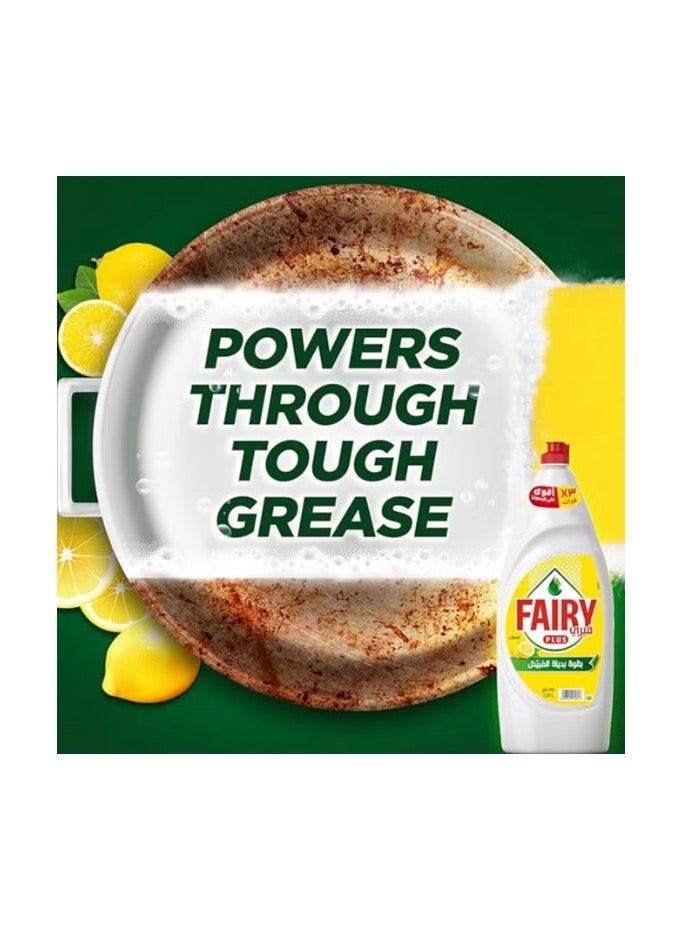 Fairy Liquid Plus Soap Lemon Dishwashing With Bleach Alternative Power Of Two Pieces 800ml - Image 3