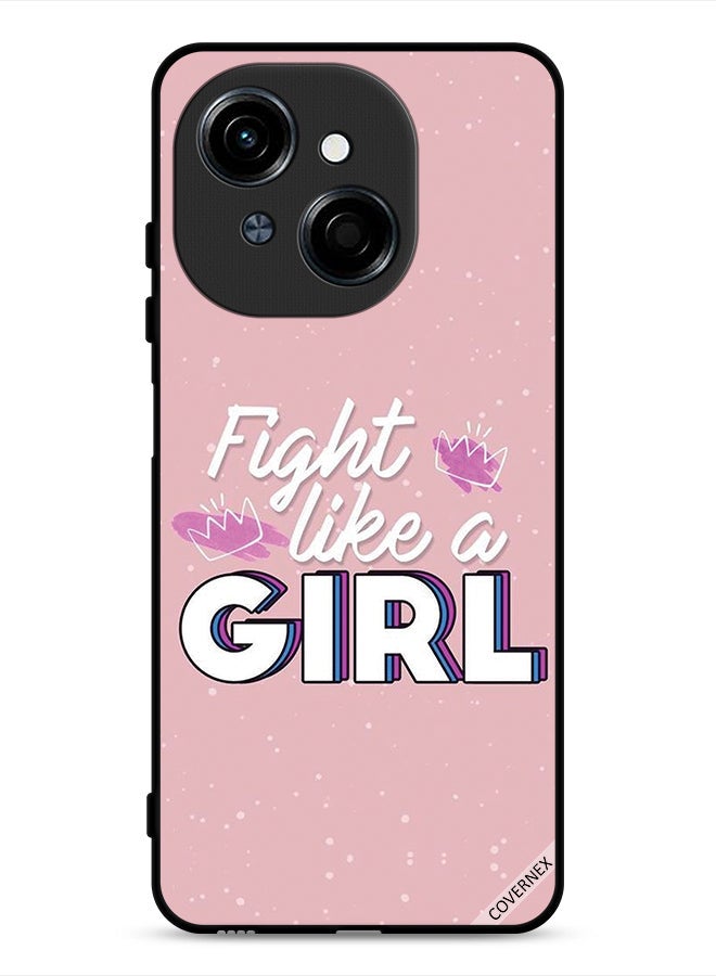 Covernex Tecno Spark Go 1 4G Protective Case Cover Fight Like A Girl - Image 1