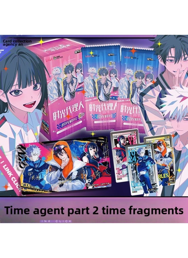null - Card Collection Card Card Time Person Time Gap Second 2 Bomb Collection Kajoling Lu Guang Fragments-Color:(2 Bomb Time Agent Fragments - [1 Full Box Of 20 Packs])-Specification:Standard - Image 1