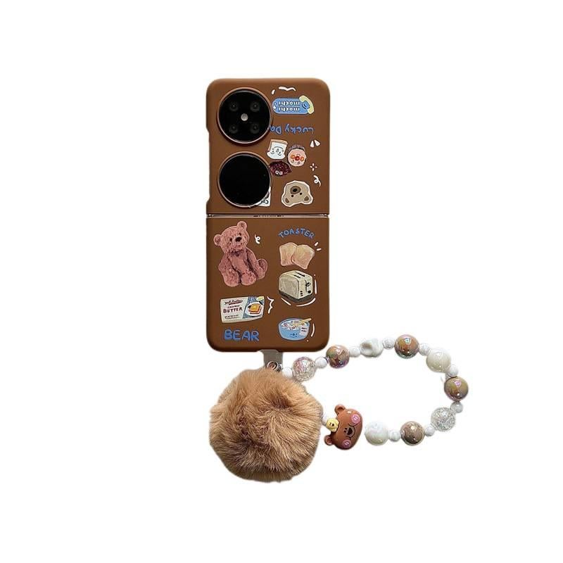 غطاء واقي | TPU حماية من السقوط | Caramel Brown | مقاوم للصدمات لـ Samsung Galaxy Z Flip 6 - Image 1