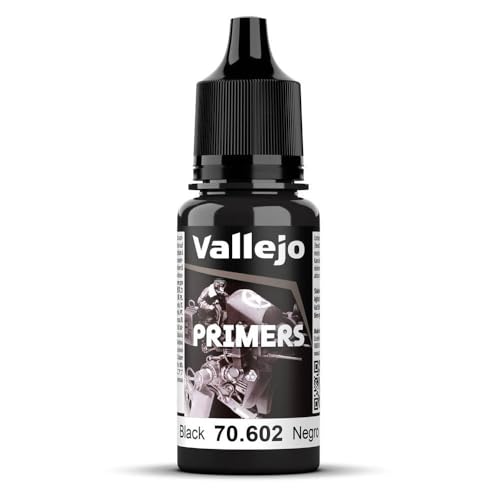 Vallejo - Surface Primer Color | Black Acrylic Primer 18 ml (0.6 fl.oz.) | Matte Finish and Fast Drying | Perfect for Airbrushing and Great Adhesion to Figurines and Scale Models - Image 5