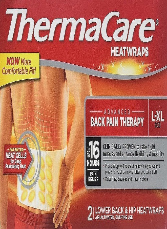 Thermacare Lower Back & Hip HeatWraps, L/XL, 8 Hour-2ct - Image 3