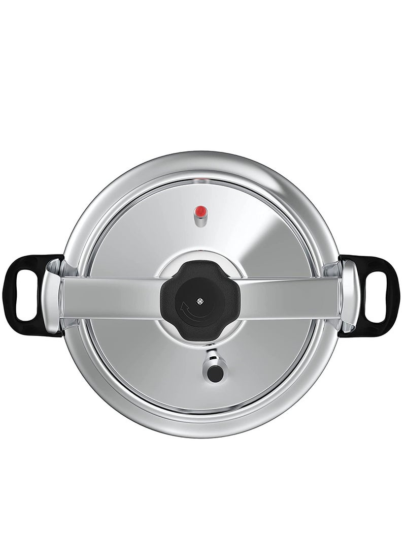 REFURA 2 Piece Combo of Refura 5 Litre & Microplus 3 Litre Aluminum Pressure Cooker | Pressure Pot | Arabic Cooker Silver MP-624 + RE-605  - Image 5
