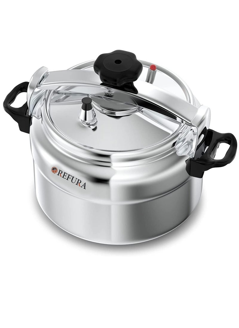 REFURA 2 Piece Combo of Refura 5 Litre & Microplus 3 Litre Aluminum Pressure Cooker | Pressure Pot | Arabic Cooker Silver MP-624 + RE-605  - Image 4