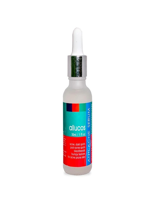 ALLUCOS Anti-Acne Serum | 100% Natural & Paraben-Free | Reduces Pimples, Blemishes & Acne Scars | Controls Oil & Soothes Skin | Suitable for All Skin Types - For Men & Women - 30ml (Pack of 1) - Image 1