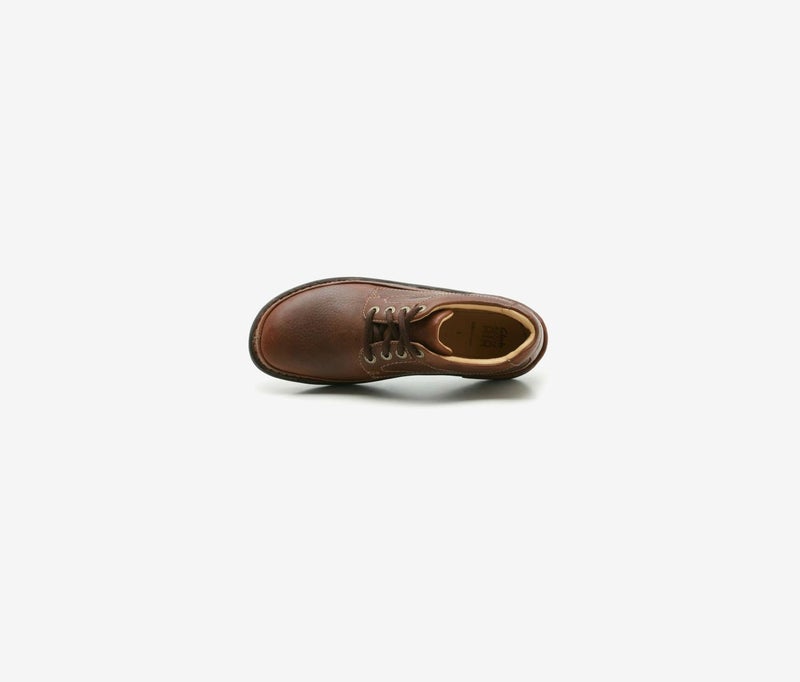 clarks Men Nature Three Leather Shoes, Mahogany - Image 3