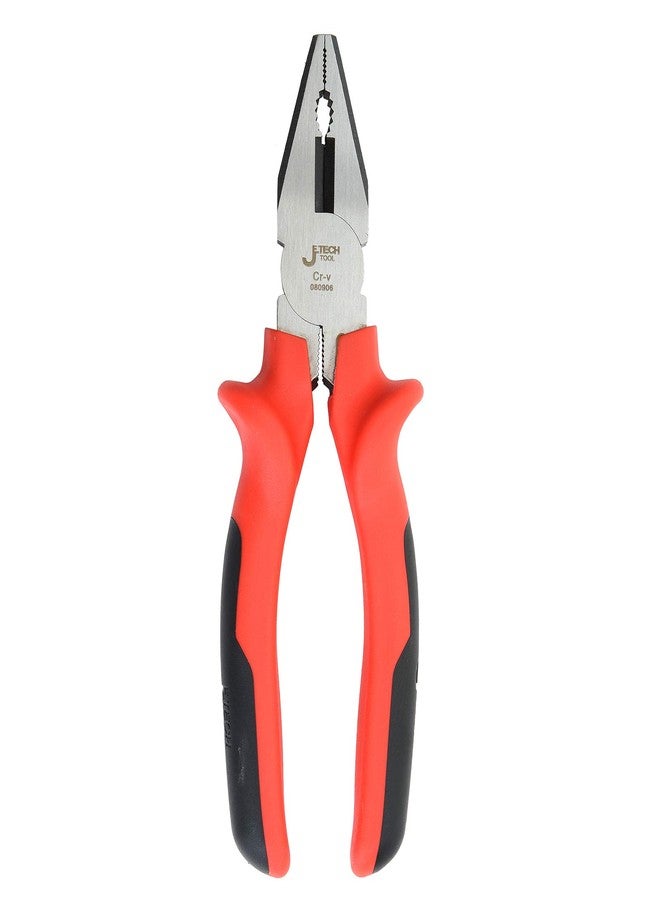 Jetech 6.5 Inch High Leverage Combination Pliers Heavy Duty Side Cutting High-Leverage Plier with Hard Cutting Edge and Ergonomic Handle - Image 2