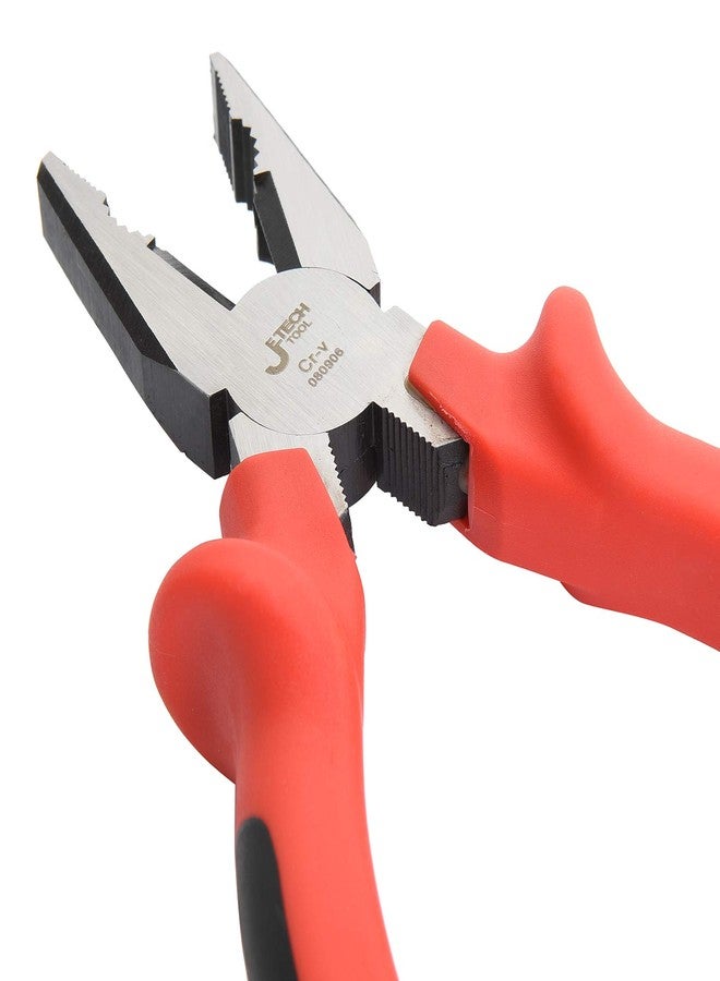 Jetech 6.5 Inch High Leverage Combination Pliers Heavy Duty Side Cutting High-Leverage Plier with Hard Cutting Edge and Ergonomic Handle - Image 4