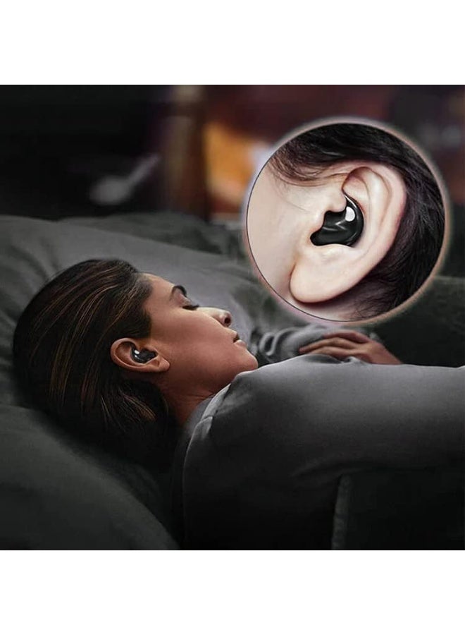 Invisible Sleep Wireless Earphone, Ipx5 Waterproof Bluetooth Earbuds, Lightweight Sleep Headphones Bluetooth 5.3, Painless Invisible Sleep Earphones for Sensitive Sleeper, Long Battery Life (black) - Image 5
