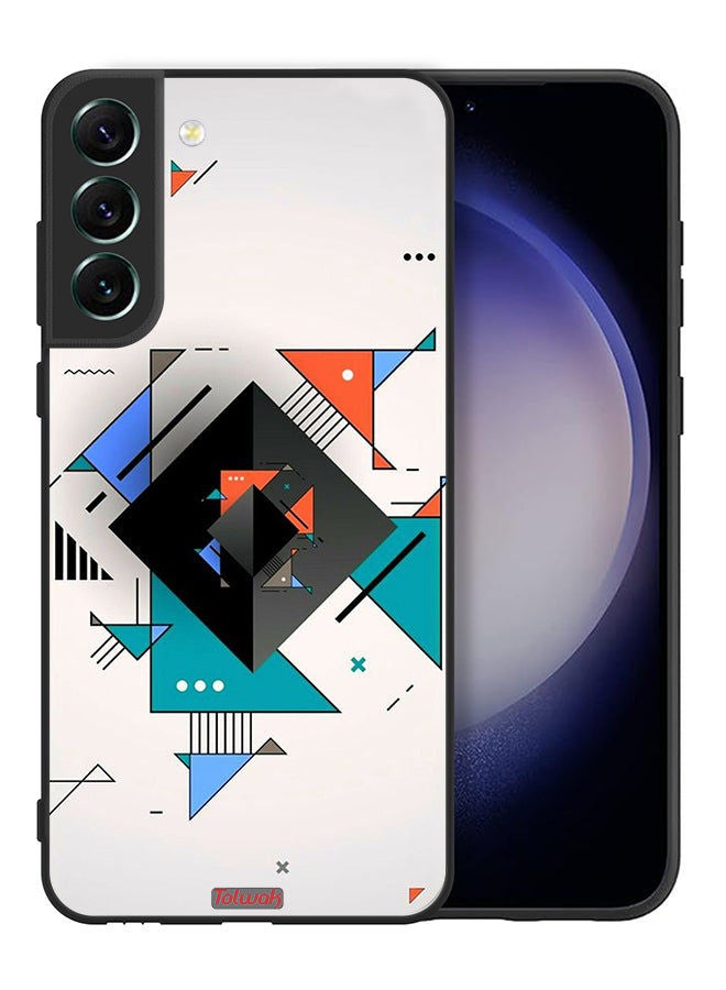 Tolwak Samsung Galaxy S21 FE 5G Protective Case Cover Square And Triangle Shapes Abstract Pattern - Image 2