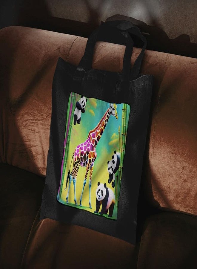 PrintingZone Canvas Tote Bags for Women with Zip, College Bag for Girls, 100% Organic Cotton Tote Bag for Shopping, Travel & Beach(BTB-89)(BTB-89) - Image 3