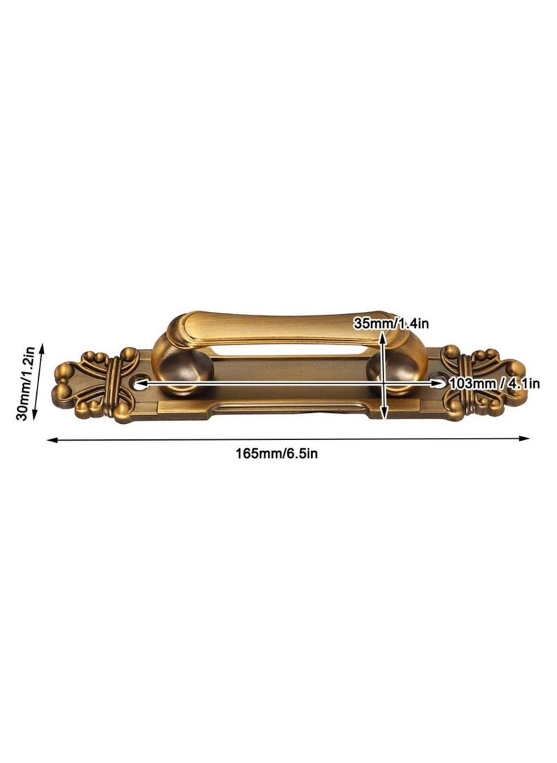European Style Antique Zinc Alloy Door Handles - 2Pcs/Set Cabinet Hardware Accessory for Most Doors, Cabinets, Drawers, and Wardrobes - Image 5