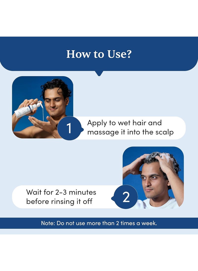 Man Matters Man Matters Anti Dandruff Shampoo 55 Balanced pH 3X Faster Reduction in Flaking Itching Dry Scalp Aloe Vera Oat Extract Dermatologically Tested 100 ml  - Image 4