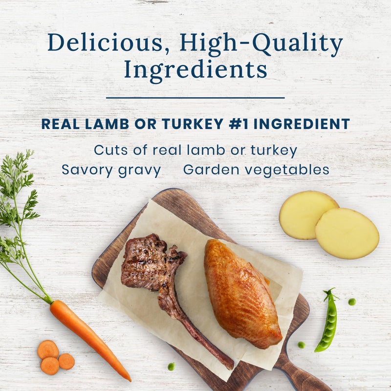 Blue Buffalo Delectables Natural Wet Dog Food Topper Variety Pack, Lamb & Turkey Dinner 3oz (12 Pack - 6 of Each Flavor) - Image 3