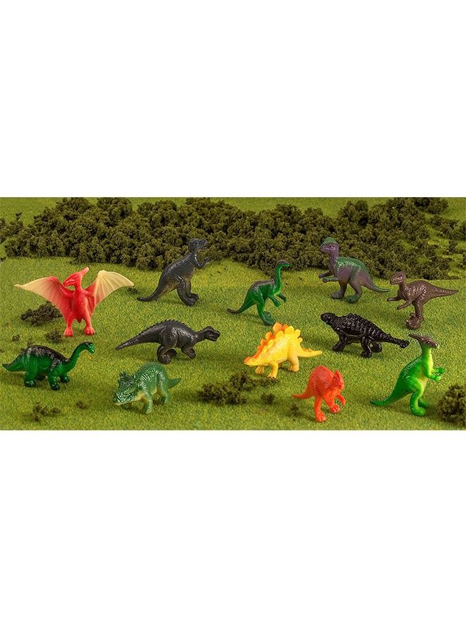 12PCS Mini Dinosaur Toy, Plastic Simulation Dinosaur Model, PVC Solid Dinosaur Model Birthday Party Gift Children's Toy - Image 5