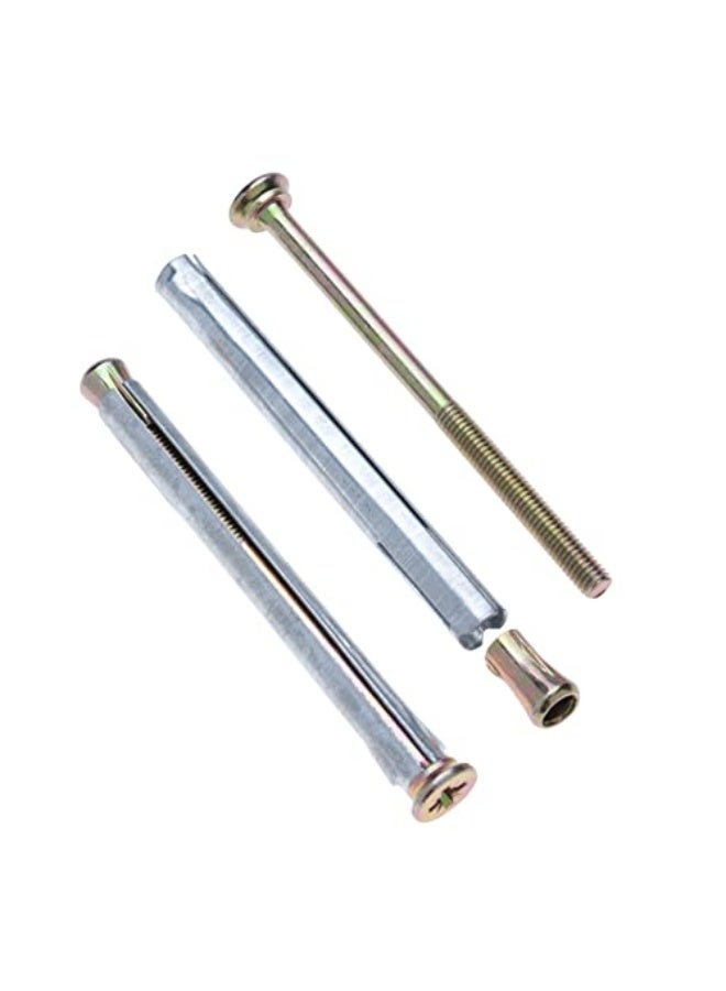 Keple 10 mm x 112 mm Metal Frame Dowel Countersunk Head, Concrete Anchor Fixing, Pozi Screw with Metal Expansion Dowels for Installing Windows and Doors Made of Metal, Plastic and Wood (10 Pieces) - Image 1