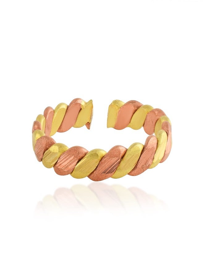 DULCI Ashtdhatu Mix Metals Adjustable Open Ended (Free Size) Finger Ring For Unisex Adults - Image 2