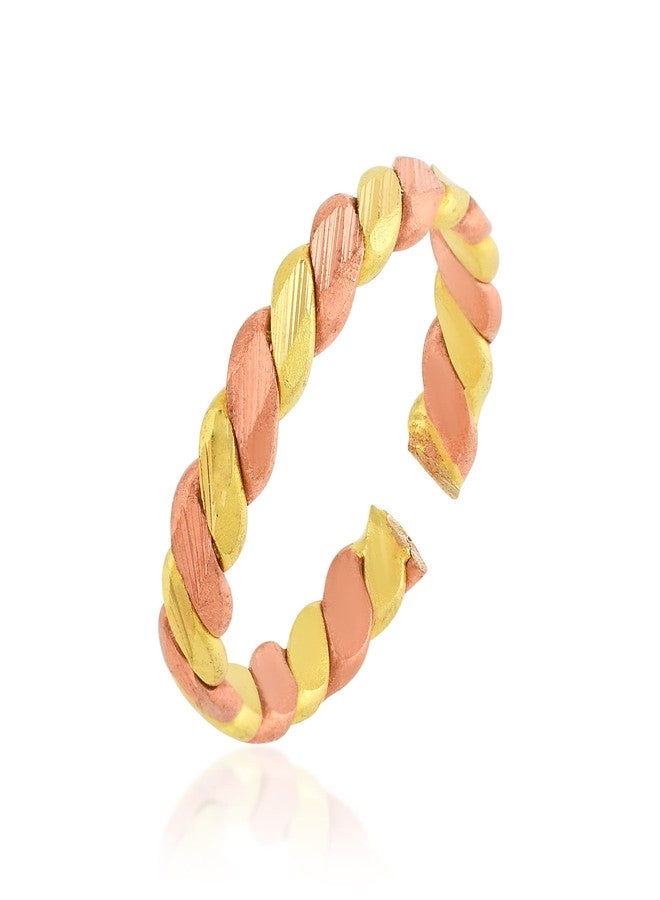 DULCI Ashtdhatu Mix Metals Adjustable Open Ended (Free Size) Finger Ring For Unisex Adults - Image 1