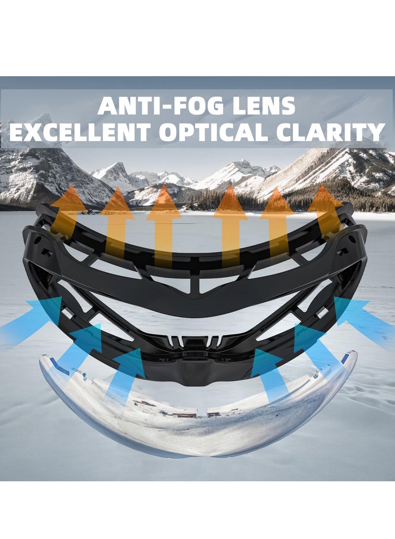 SYOSI OTG Ski Goggles, Over Glasses Ski/Snowboard Goggles, 100% UV Protection, Anti-Fog Ski Goggles Mirrored for Men, Women & Youth, Winter Sports Protective Glasses - Image 5