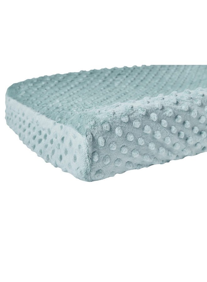 DONOMILO Changing Pad Cover Super Soft Dots Skin-Friendly Breathable Wipeable Changing Table Sheets for Baby Boy and Baby Girl (Cloud Blue) - Image 3