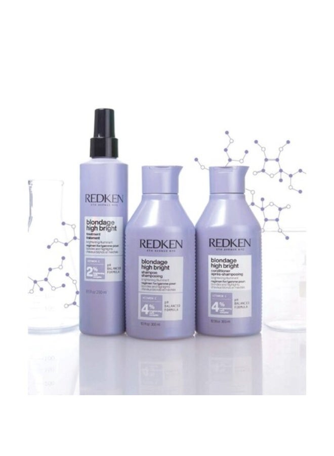 Redken Blondage High Bright Shampoo Hair Color Protection 300ml - Image 2
