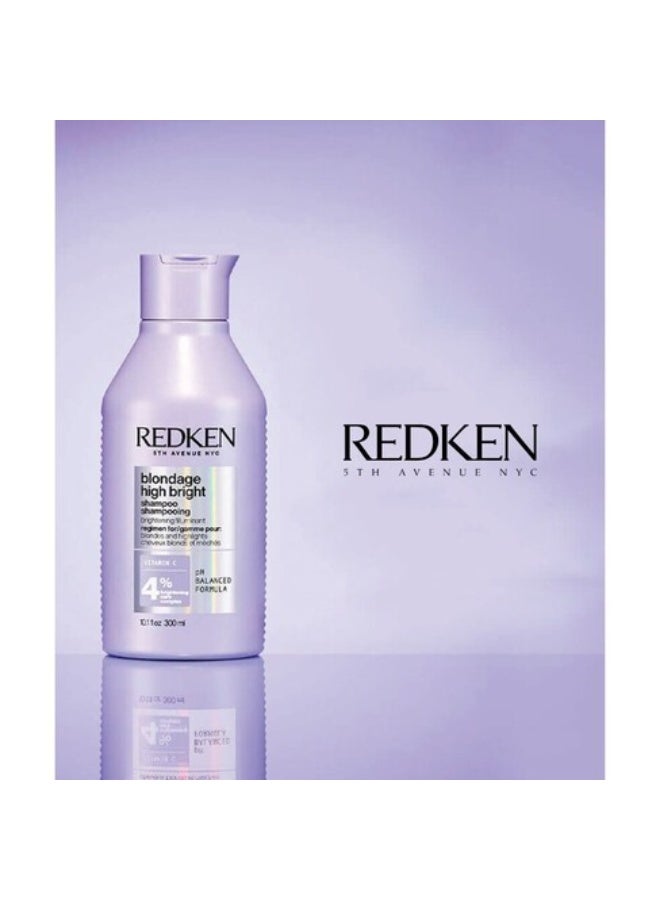 Redken Blondage High Bright Shampoo Hair Color Protection 300ml - Image 3