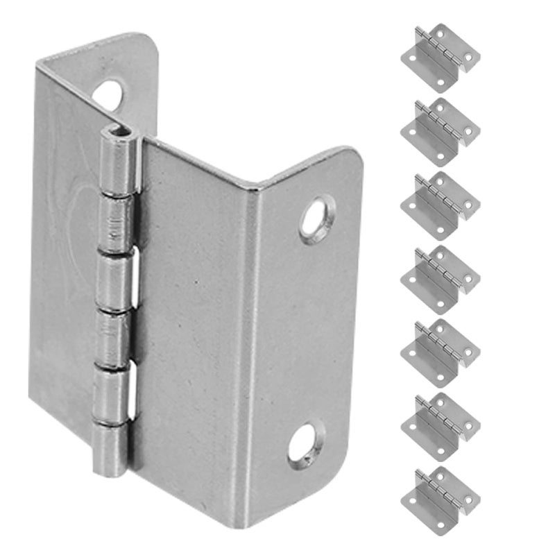 8Pcs Stainless Steel Folding Metal Hinges Right Angle Bendable Full Rotation Heavy Duty for Cabinet Kitchen Doors - Image 2