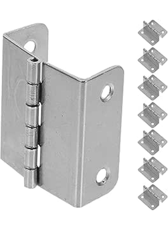 8Pcs Stainless Steel Folding Metal Hinges Right Angle Bendable Full Rotation Heavy Duty for Cabinet Kitchen Doors - Image 1