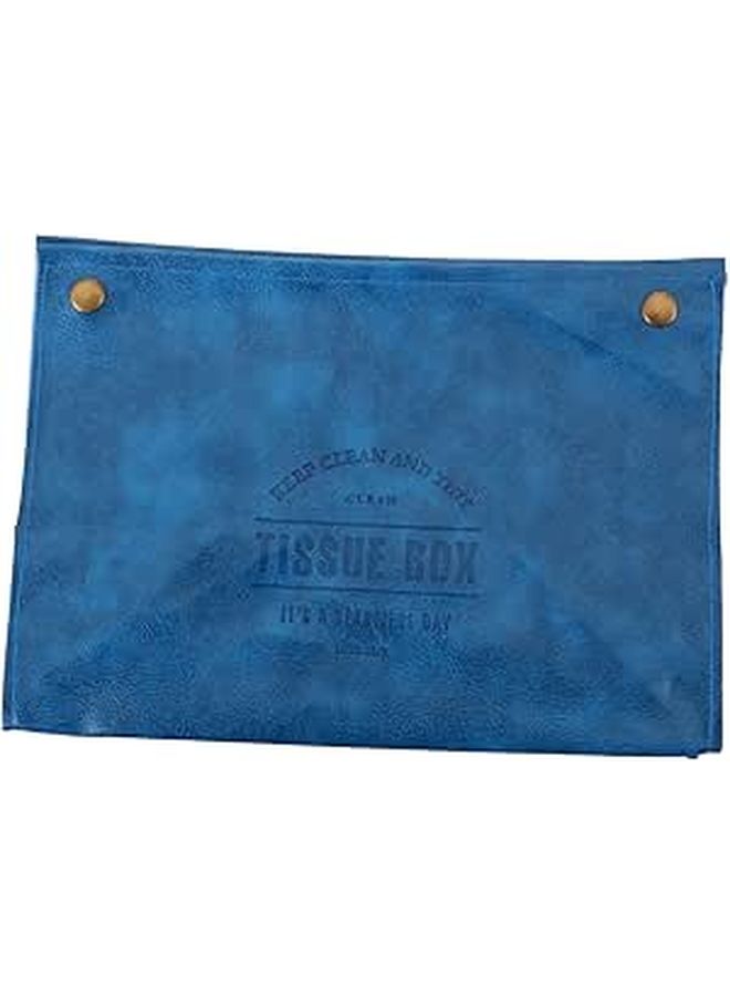 Soft Leather Tissue Box Cover With Bottom Belt For Home And Car Decorative Holder - Image 1