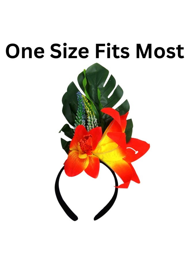 Hibiscus Flower & Palm Leaves Headband Beach Vacation & Costume Party Hair Accessories One Size Fits Most (3 Pack) - pzsku/Z34612E6E4D73FA9E57D5Z/45/_/1718267790/b2758ef4-05bb-49d4-bf32-a1614ef1dcf8