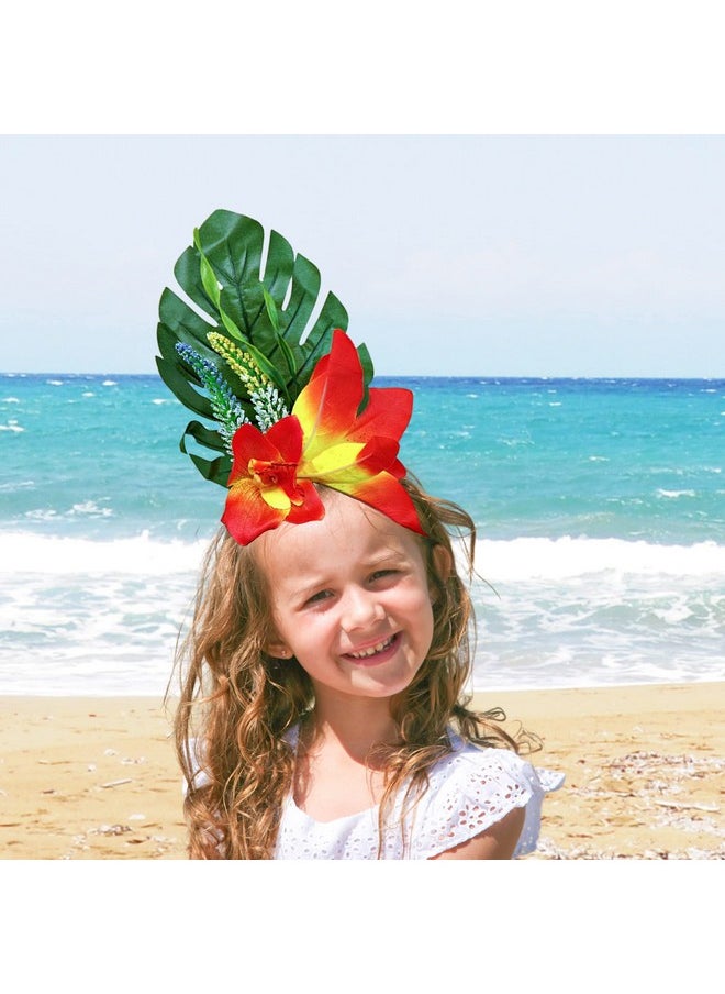 Hibiscus Flower & Palm Leaves Headband Beach Vacation & Costume Party Hair Accessories One Size Fits Most (3 Pack) - pzsku/Z34612E6E4D73FA9E57D5Z/45/_/1718267792/026c7581-96e8-4d98-a456-9796522b9de0