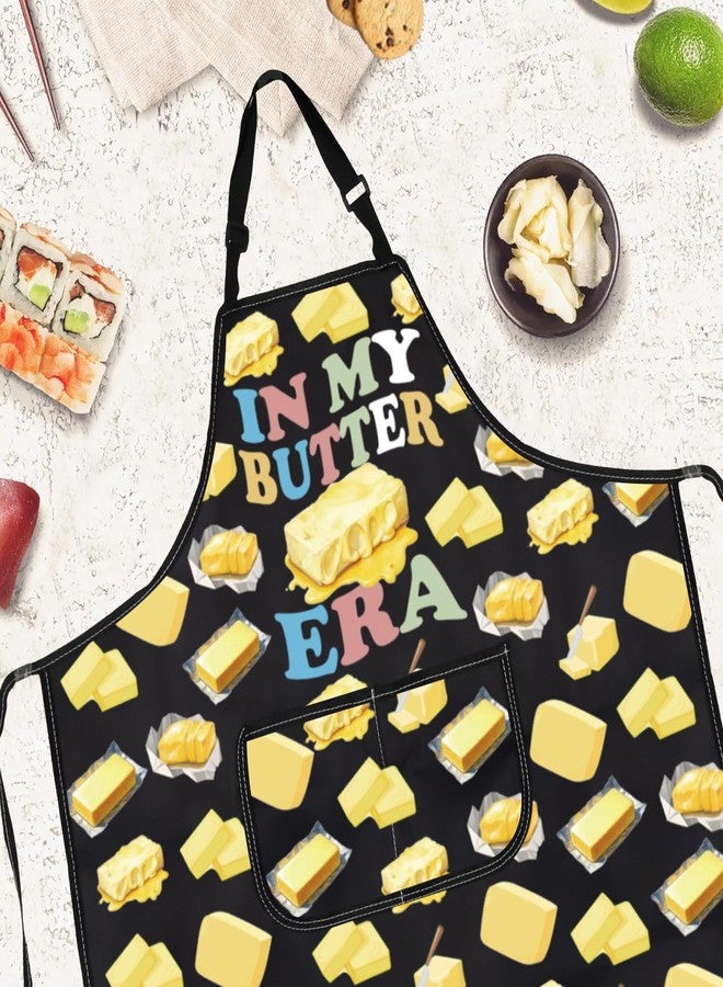 Gzrlyf Butter Apron Salted Butter Lover Gift Baker Baking Chef Kitchen Accessories Butters Themed Aprons (BUTTER apron) - Image 3