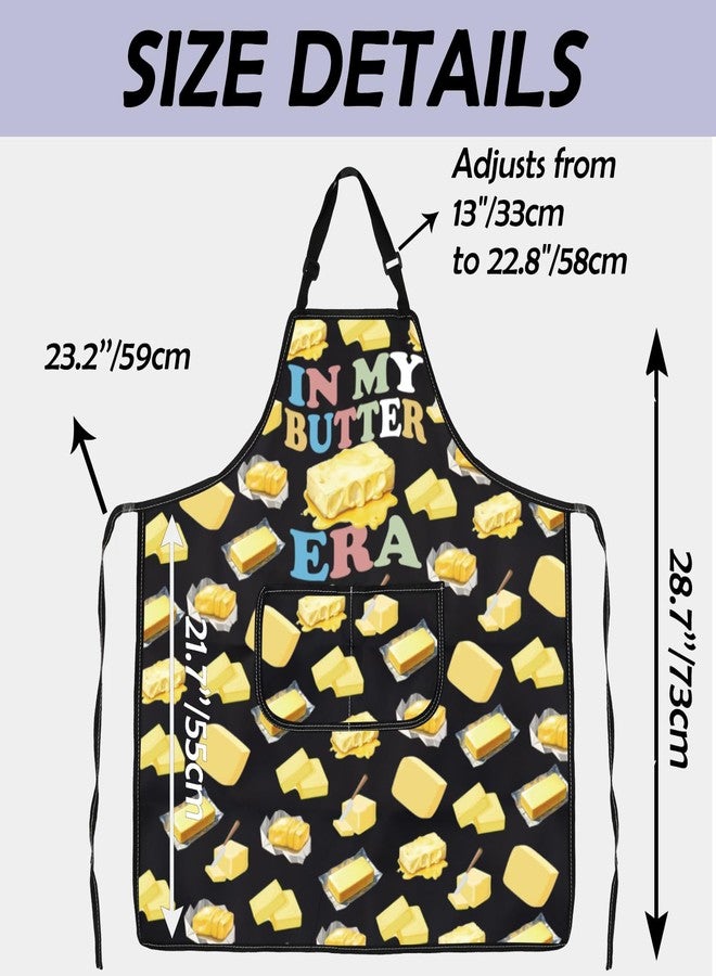 Gzrlyf Butter Apron Salted Butter Lover Gift Baker Baking Chef Kitchen Accessories Butters Themed Aprons (BUTTER apron) - Image 2