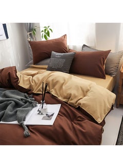 Sharpdo 4-Piece Set Bedding Quilt Cover Set with 1 Quilt Cover 1 Sheet and 2 Pillowcases 2m Bed (200 * 230cm)  - Image 4