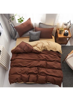 Sharpdo 4-Piece Set Bedding Quilt Cover Set with 1 Quilt Cover 1 Sheet and 2 Pillowcases 2m Bed (200 * 230cm)  - Image 3