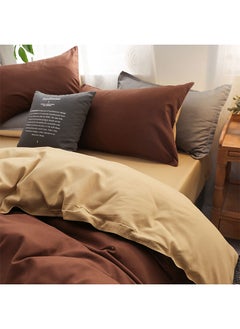 Sharpdo 4-Piece Set Bedding Quilt Cover Set with 1 Quilt Cover 1 Sheet and 2 Pillowcases 2m Bed (200 * 230cm)  - Image 5