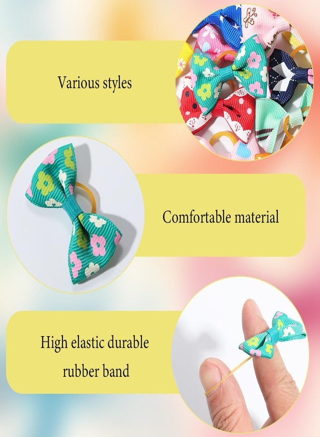 مجموعة CREATCABIN من 32 قطعة (16 ربطة شعر) لربطات شعر صغيرة لطيفة للجراء، مزودة بأربطة مطاطية، مصنوعة يدويًا، مناسبة للكلاب والقطط والأرانب، إكسسوارات تزيين الحيوانات الأليفة، مثالية لحفلات أعياد الميلاد، مقاس 1.6 × 0.9 بوصة. - Image 5