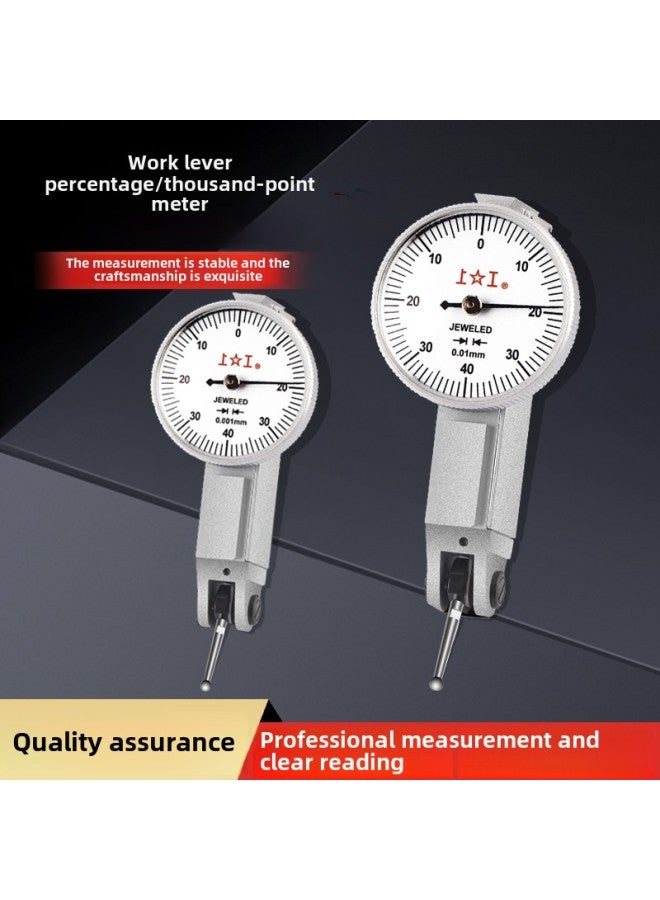 Lever Dial Indicator 0-0.8*0.01 Dial Indicator 0-0.2MM High Precision Small Scale Lever Indicator-Model:Universal Magnetic Small Watch Holder - Image 2