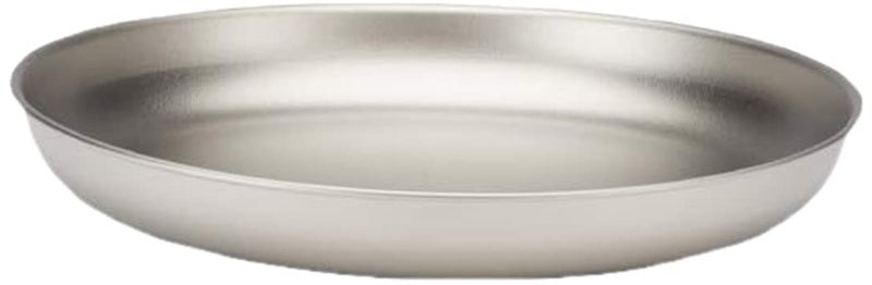 Snow Peak Titanium Trek Plate - Ultralight, Durable Camping Plate - Outdoor Kitchen Essential for Backpacking & Camping - 18 cm - Image 1