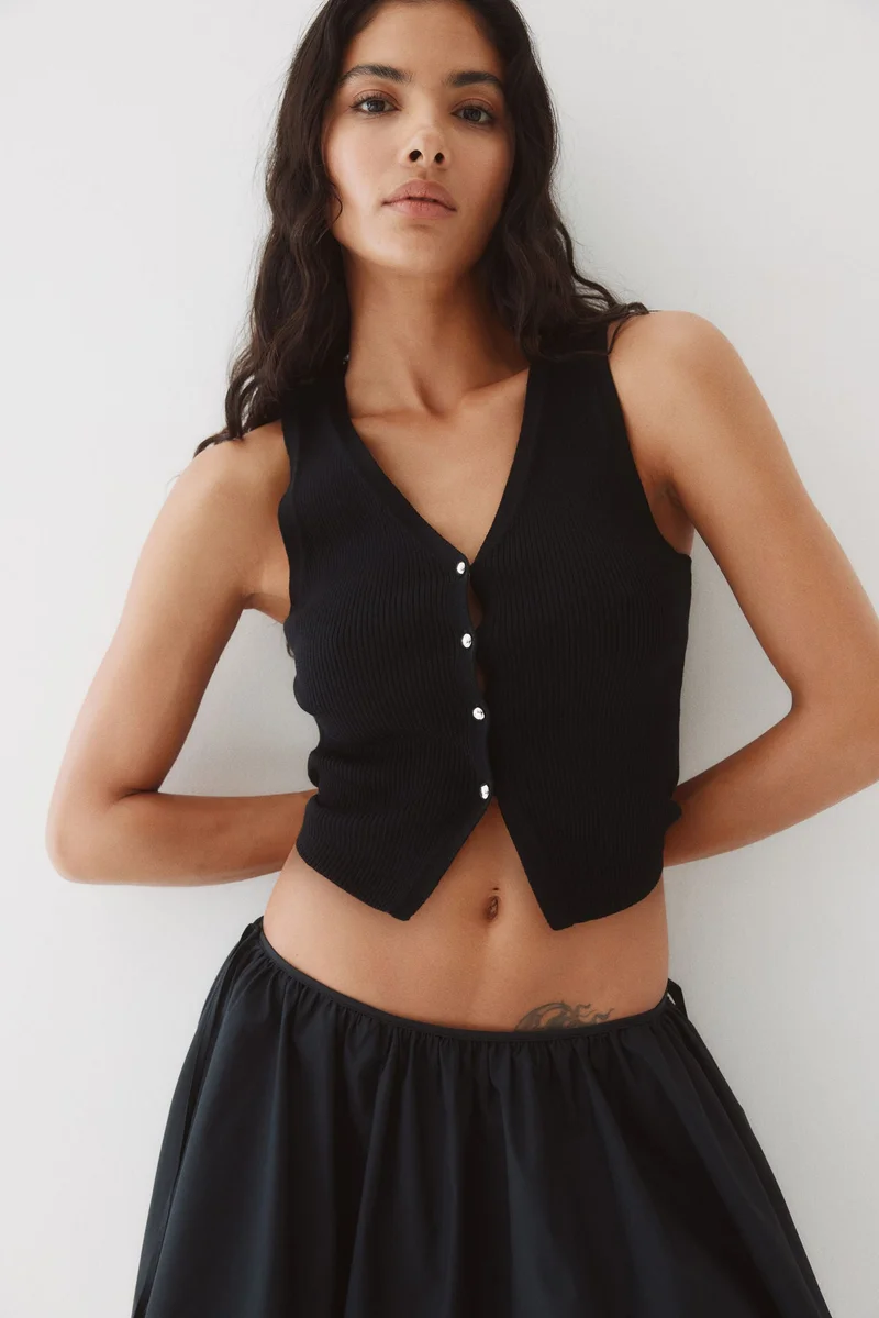 H&M Button-front sweater vest