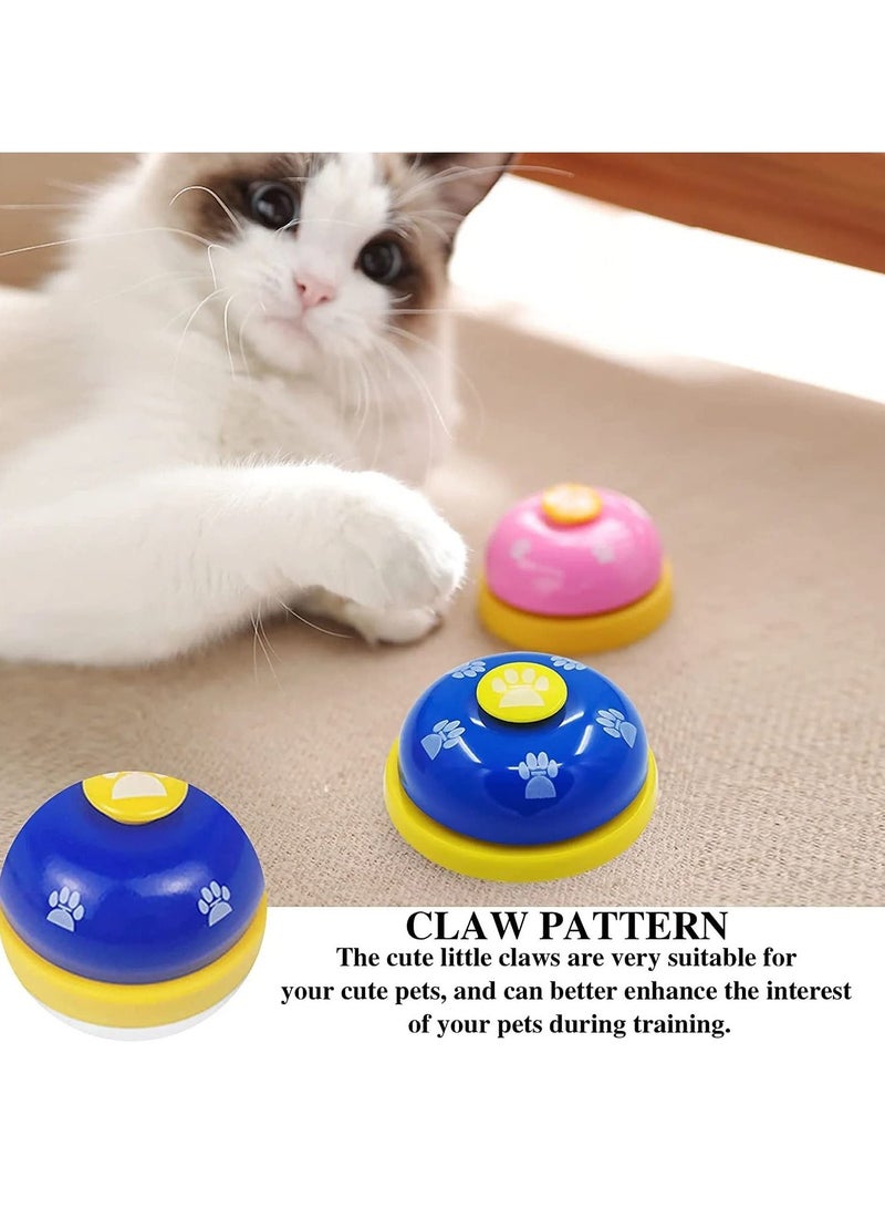 Pet Training Bell Dog Puppy Kitten Putty Training Bells Footprint Pattern Doorbell Buttons for Communication Blue Multicolor - Image 5