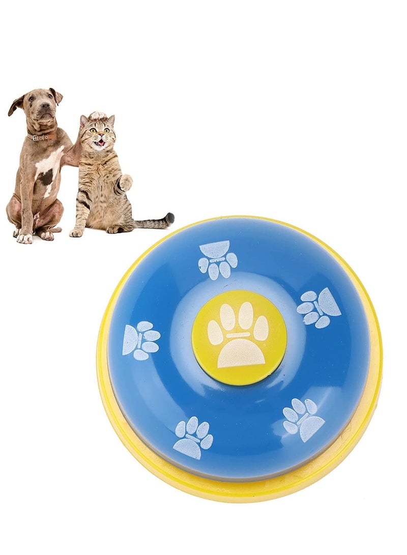 Pet Training Bell Dog Puppy Kitten Putty Training Bells Footprint Pattern Doorbell Buttons for Communication Blue Multicolor - Image 1